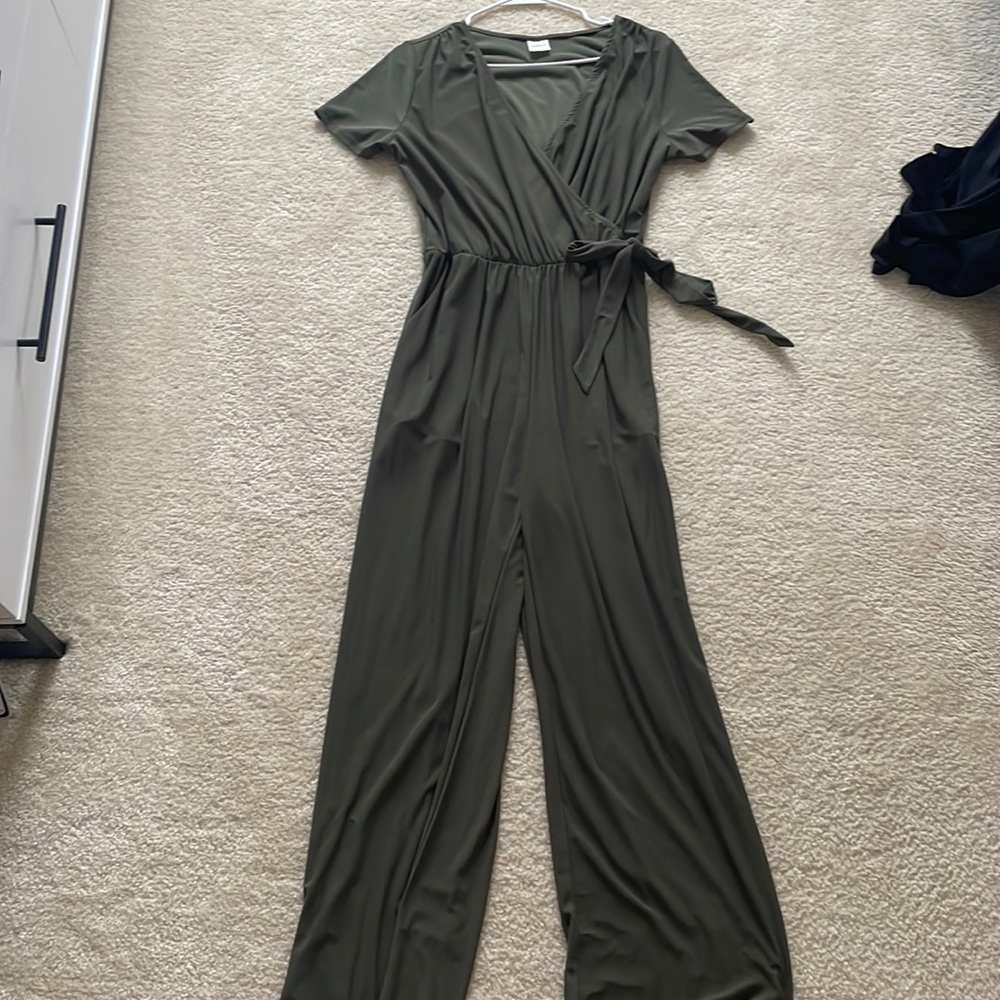 Green jumpsuit